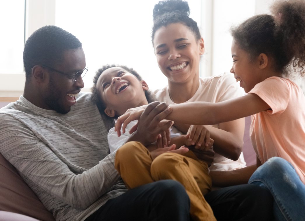 family laughing