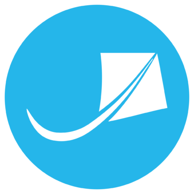 CleanSky Energy - blue kite