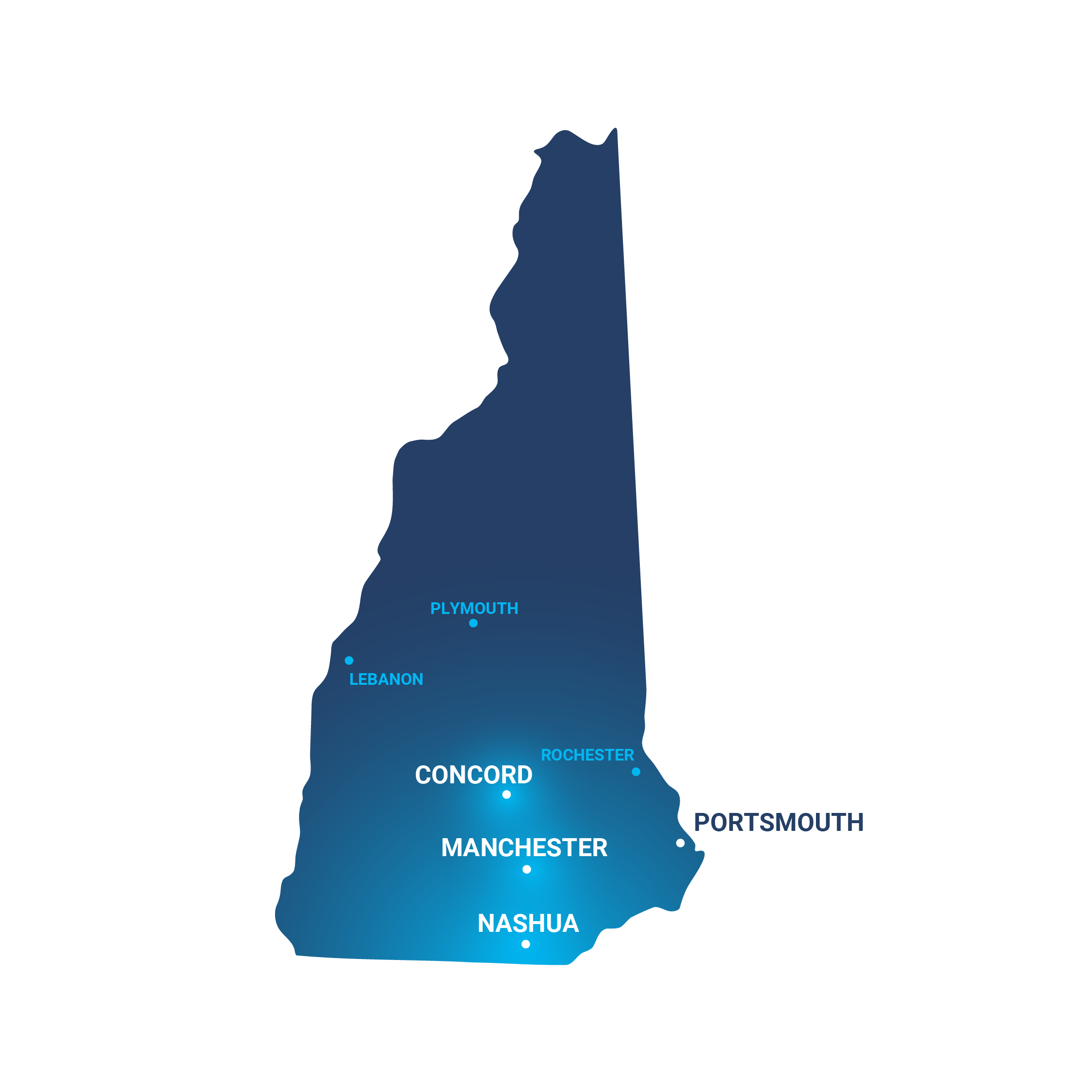 New Hampshire map